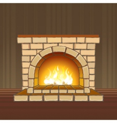Fireplace vector image