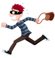 Thief running vector image
