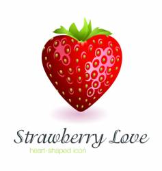 Strawberry love vector image