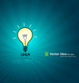 Bulb light idea vector image