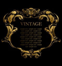 Vintage frame vector image