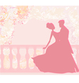 Ballroom dancers - invitation vector image