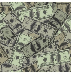 Dollars background vector image