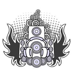 Subwoofer vector image