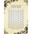 Vintage frame vector image