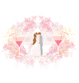 Ballroom dancers - invitation vector image