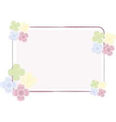 Floral background vector image