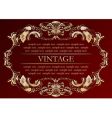 Vintage frame vector image