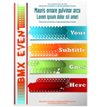 Sport event poster bmx vector image