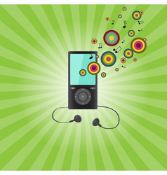 Audio player vector image