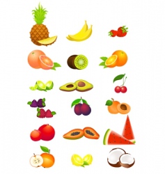 Fresh fruit vector image