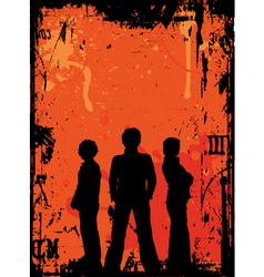 Grunge youth vector image