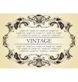 Vintage frame vector image