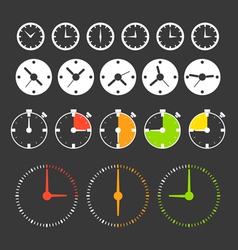 Clocks vector image