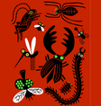 Insect icon set vector image