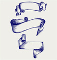 Set banners and ribbons vector image