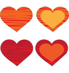 Heart Valentines day card vector image