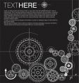 Gears background vector image