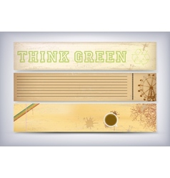 Think Green vector image