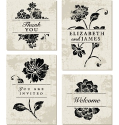 Modern Floral Template vector image