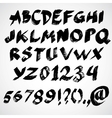 Grunge alphabet vector image