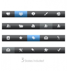 Internet and blog bars vector image