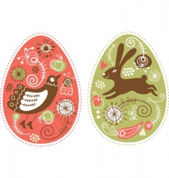 Easter eggs Easter eggs vector image