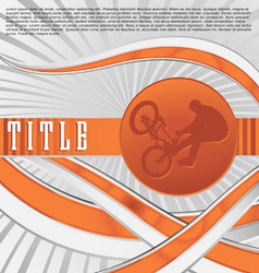 Dynamic sport series bmx vector image