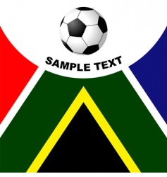 South Africa soccer vector image