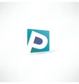 Abstract icon based on the letter vector image