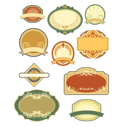 Vintage labels set 1 vector image