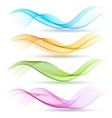 Abstract colorful transparent wave vector image