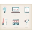 Business icons vector image