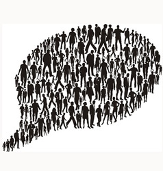Bubble with businesswoman and businessman vector image