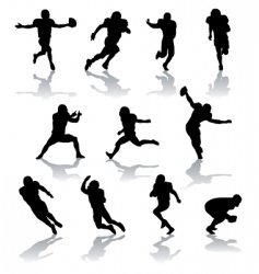 Football players vector image