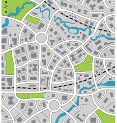 City map vector image