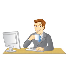 Businessman vector image