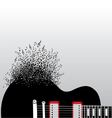 Guitar Notes Burst vector image