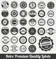 Premium Quality Labels vector image