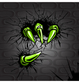 Claws protrude vector image