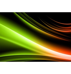 Abstract shape black green vector image