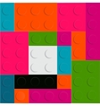 Lego block seamless pattern vector image