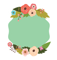 Elegant frame with flowers Elegant frame with flowers vector image