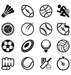 Sport icon set vector image