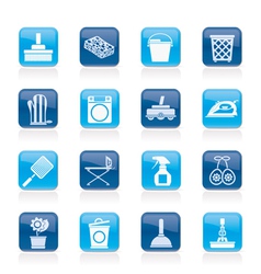 Household objects and tools icons vector image