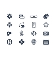 Air conditioning icons vector image