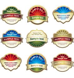Label set vector image