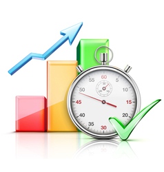 Timing concept vector image