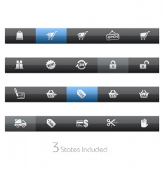 Shopping bars vector image