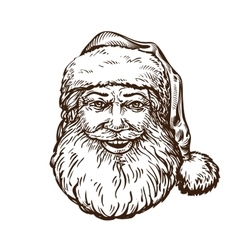 Jolly Santa Claus Sketch vector image